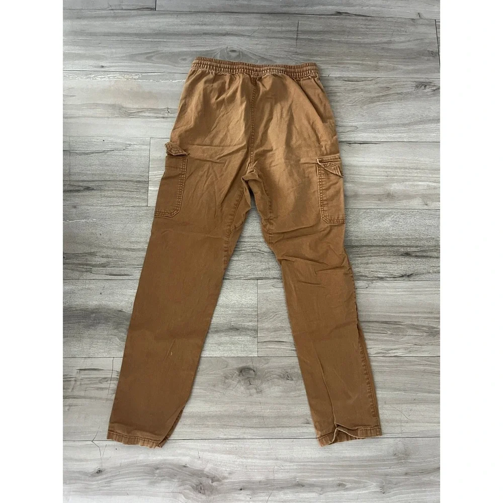 GAP Kids‎ Boys XXL 14-16 Cargo Pants Brown Elastic Waist Utility Trousers